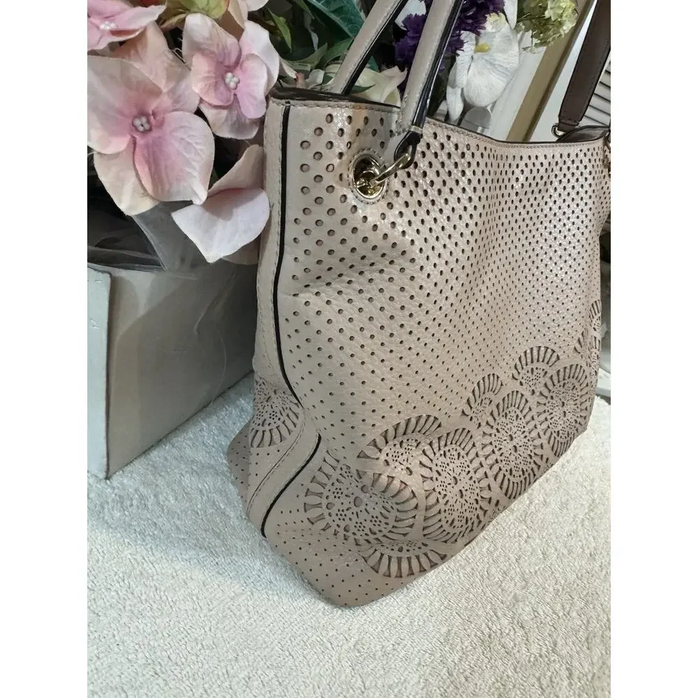 Tory Burch Ella 146437 Women's Tote Bag Mini - MAUVE (BRTHRIFTY - Picture 6 of 13